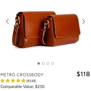 Portland Leather- Metro Leather Crossbody Bag